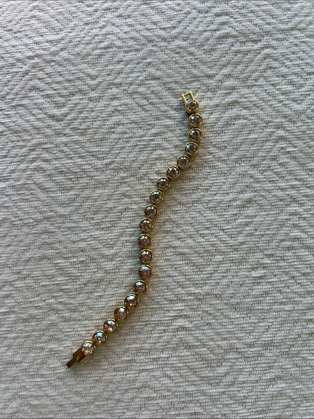 Touchstone Crystal by Swarovski Golden Ice Bracelet